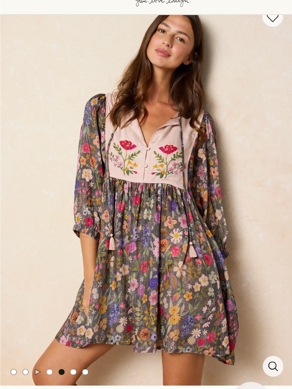 NWT XXL Natural Life Embroidered Dress